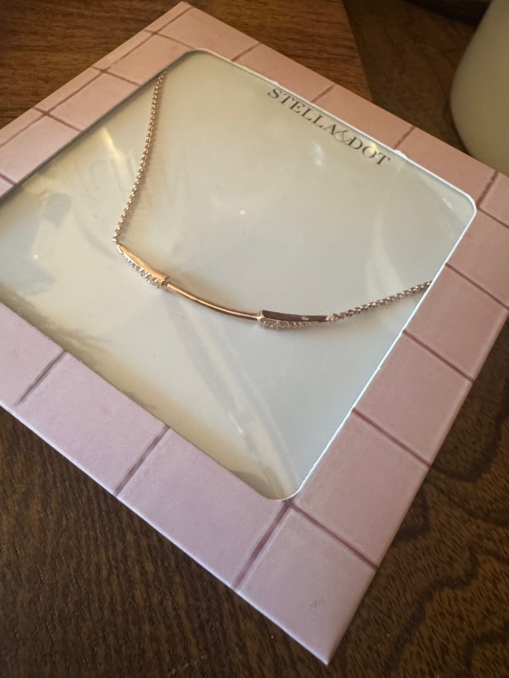 🆕 Stella & Dot BCA Rose Gold Bar Bracelet